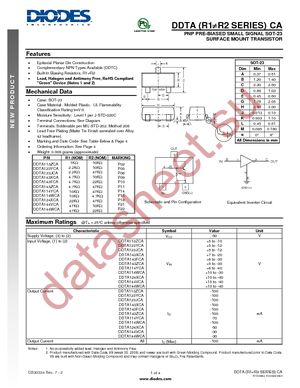 DDTA123JCA-7-F datasheet  